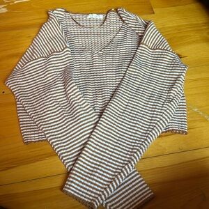 Striped PacSun long sleeve top